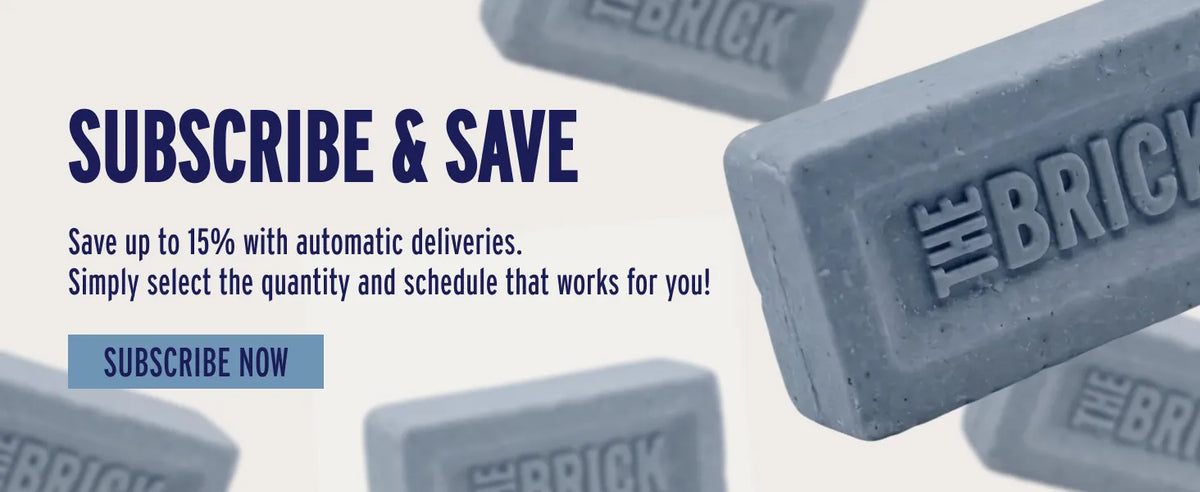 The Brick pH Balanced Bar Soap for Men – Executive, Bergamot, Medium Grit