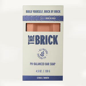 The Brick pH Balanced Bar Soap for Men – Harvester, Citrus, Smooth Grit