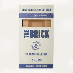 The Brick pH Balanced Bar Soap for Men – Seafarer, Sandalwood, Light Grit