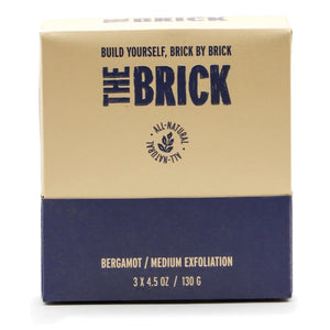 The Brick pH Balanced Bar Soap for Men 3 Pack – Executive, Bergamot Scent