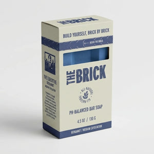 The Brick pH Balanced Bar Soap for Men – Executive, Bergamot, Medium Grit