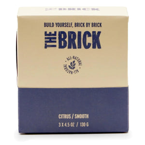 The Brick pH Balanced Bar Soap for Men 3 Pack – Harvester, Citrus Scent