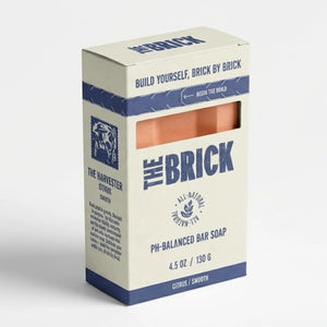 The Brick pH Balanced Bar Soap for Men – Harvester, Citrus, Smooth Grit