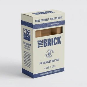 The Brick pH Balanced Bar Soap for Men 3 Pack – Seafarer, Sandalwood Scent