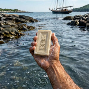 The Brick pH Balanced Bar Soap for Men – Seafarer, Sandalwood, Light Grit