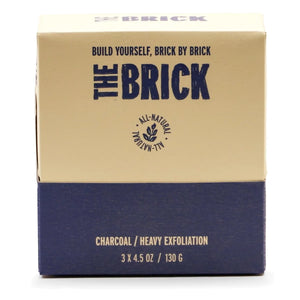The Brick pH Balanced Bar Soap for Men 3 Pack – Smith, Charcoal Scent
