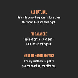 The Brick pH Balanced Bar Soap for Men – Smith, Charcoal, Heavy Grit