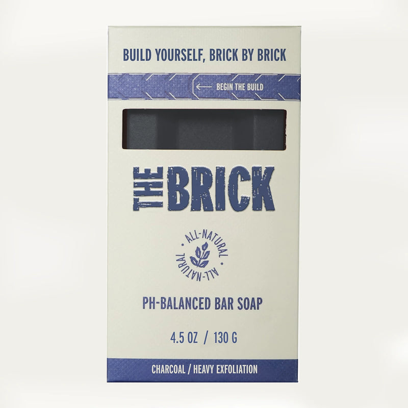 The Brick pH Balanced Bar Soap for Men – Smith, Charcoal, Heavy Grit