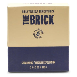 The Brick pH Balanced Bar Soap for Men 3 Pack – Woodsman, Cedarwood Scent