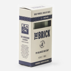 The Brick pH Balanced Bar Soap for Men 3 Pack – Woodsman, Cedarwood Scent