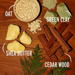 The Brick pH Balanced Bar Soap for Men 3 Pack – Woodsman, Cedarwood Scent