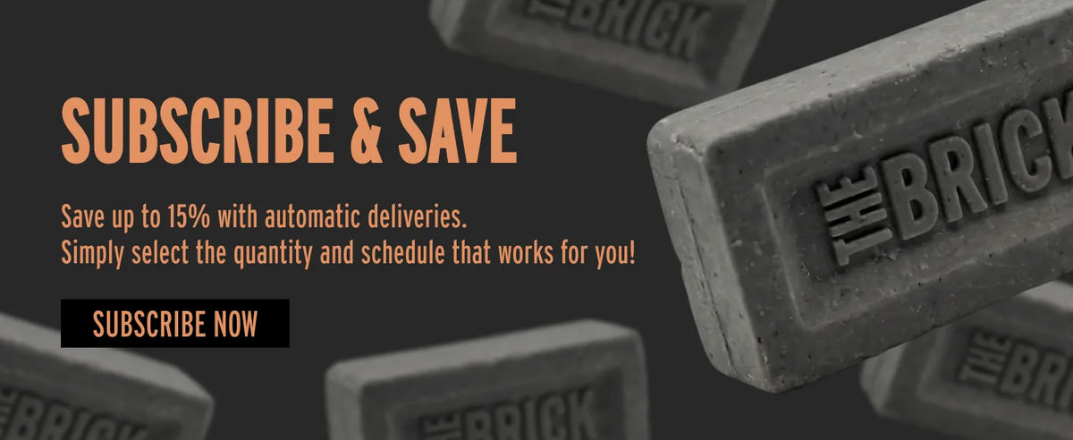 The Brick pH Balanced Bar Soap for Men – Smith, Charcoal, Heavy Grit